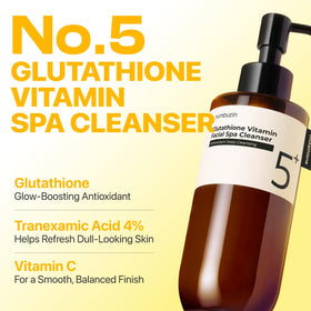 numbuzin No.5 thick oil texture on palm, shows silky cushioned cleansing benefit