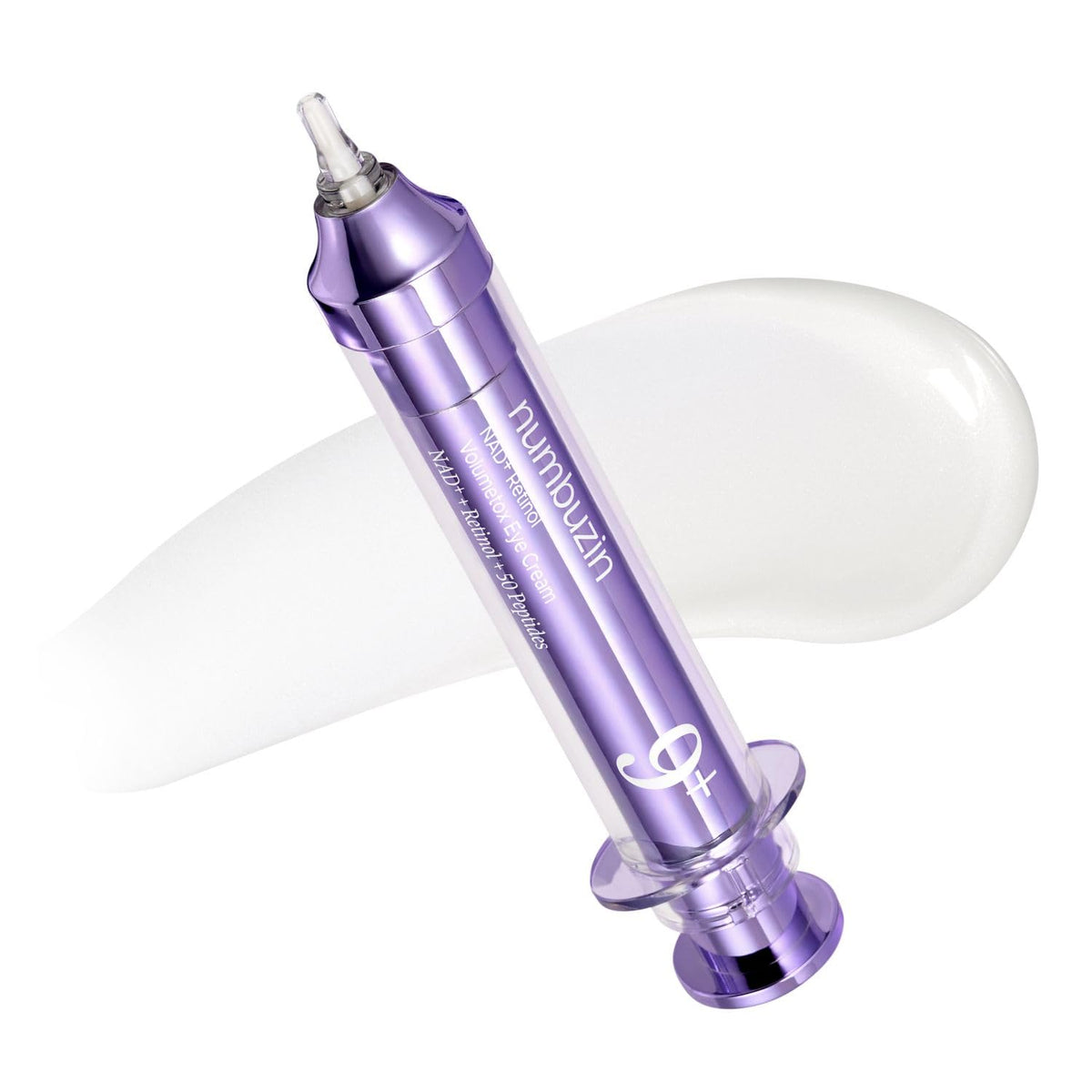 numbuzin No.9 jar front view showing sleek packaging and lightweight cream benefit