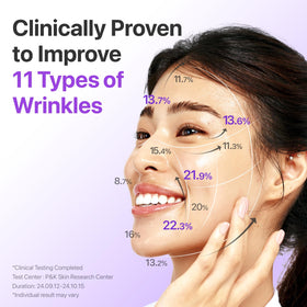 numbuzin applying serum to neck for visible firming support