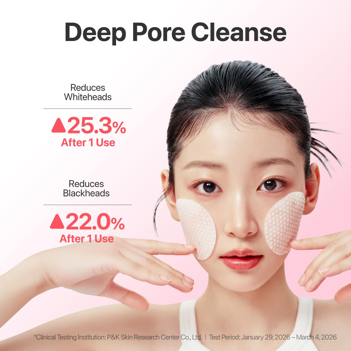 numbuzin pad in hand wiping cheek, easy application and fast polish benefit