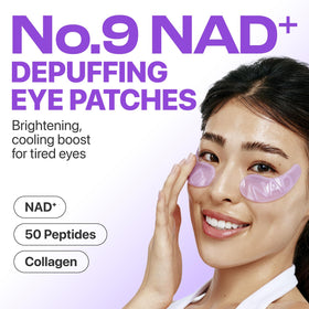 numbuzin close-up gel patch texture highlighting smooth hydrogel and hydration