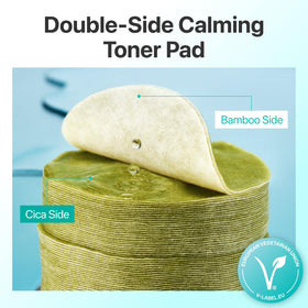 numbuzin split pad used as mini sheet mask for targeted calming