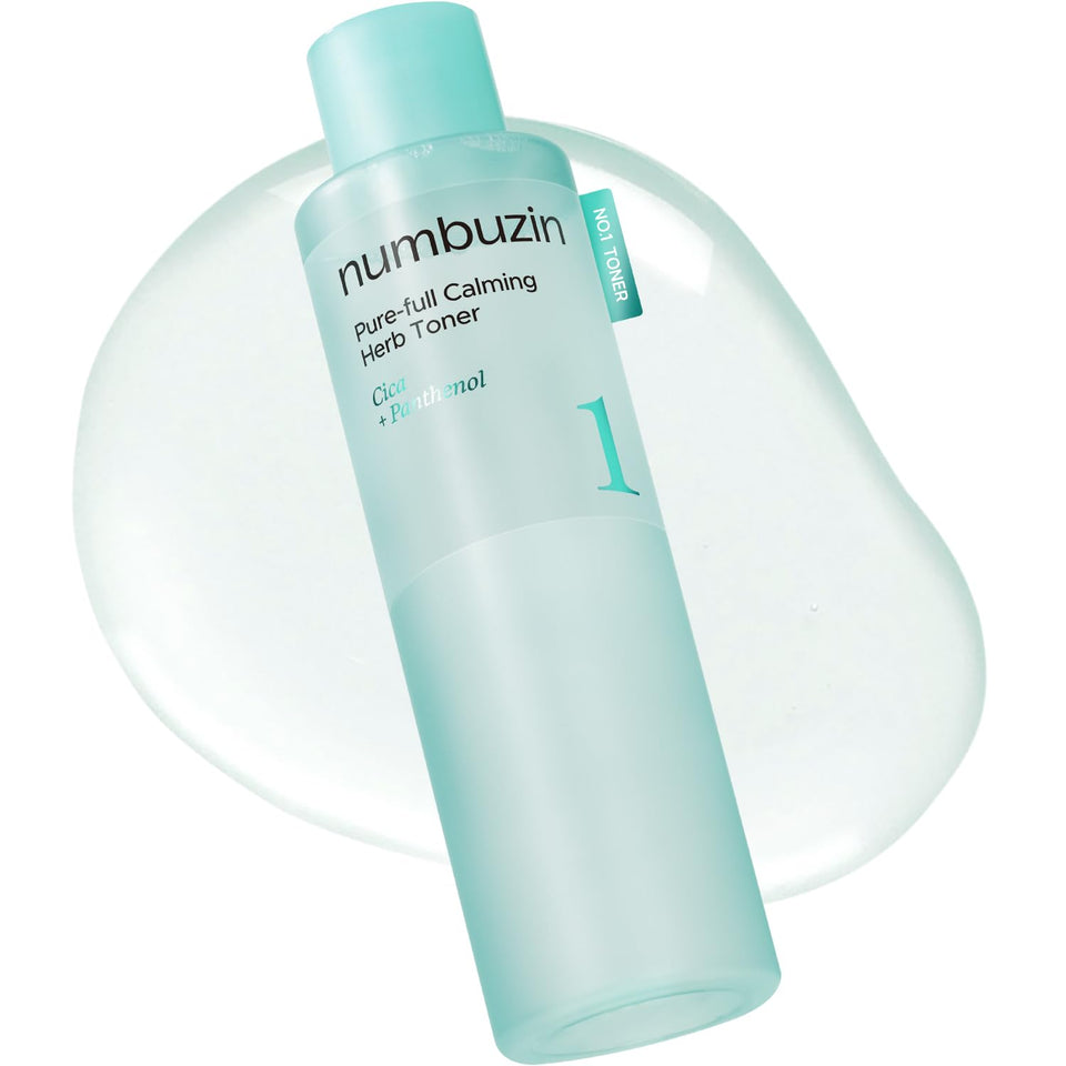 numbuzin front bottle showing clean packaging and calming herb benefit