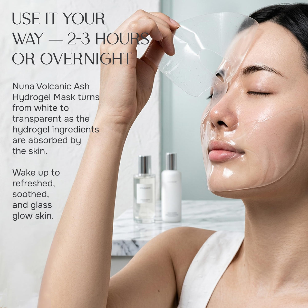 NUNA close-up of gel texture highlighting cooling absorption benefit