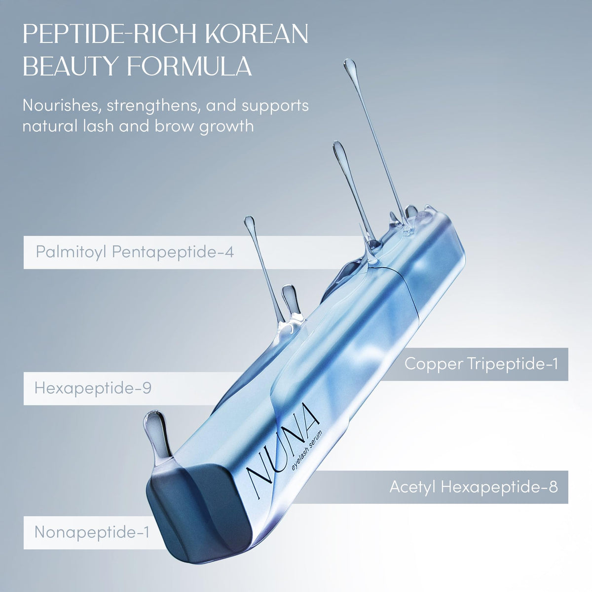 NUNA botanical ingredients still life conveying natural Korean extract benefits