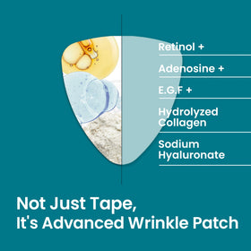 NURIVE patch applied to smile line demonstrating discreet smoothing benefit