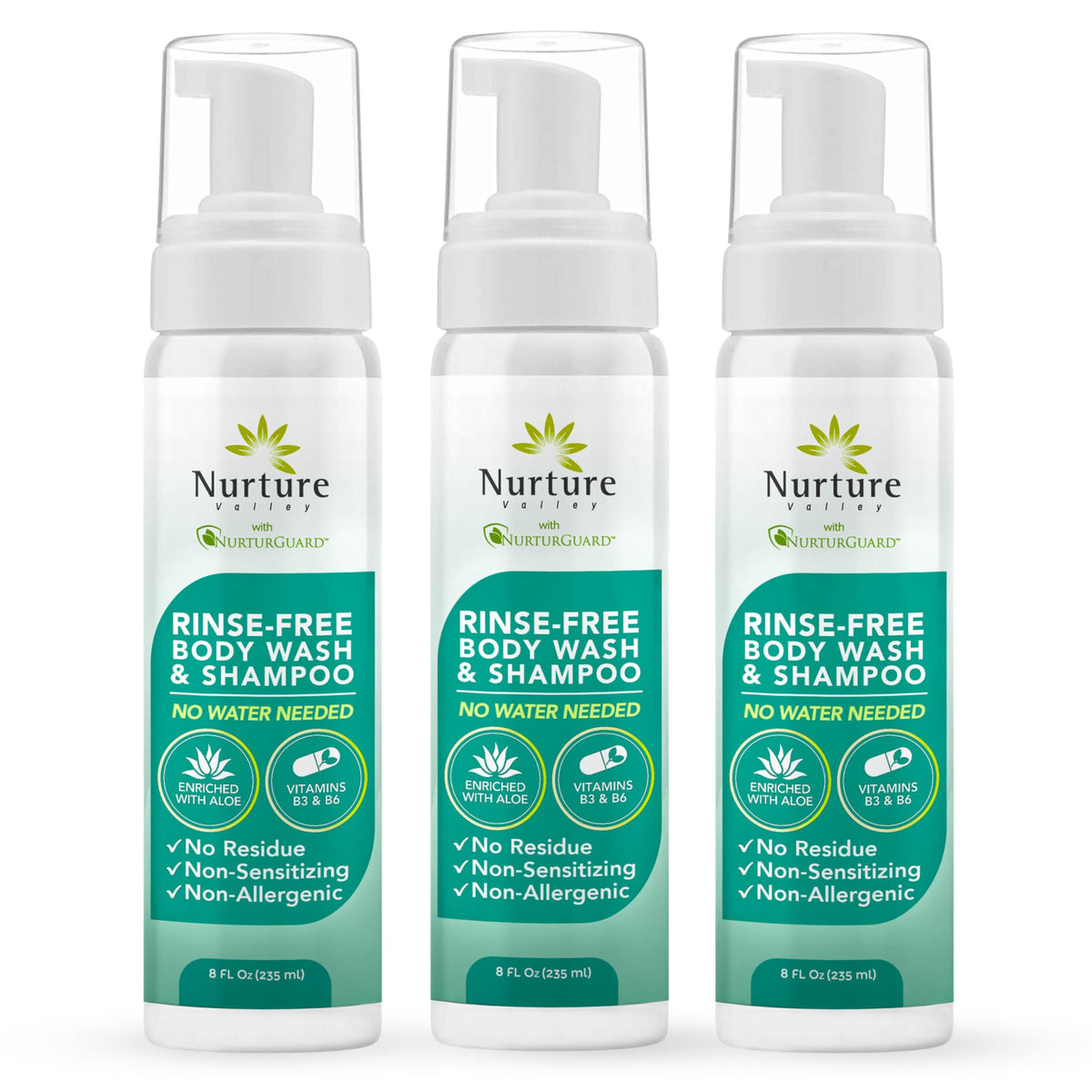 Nurture Valley front bottle showing label and citrus scent benefit