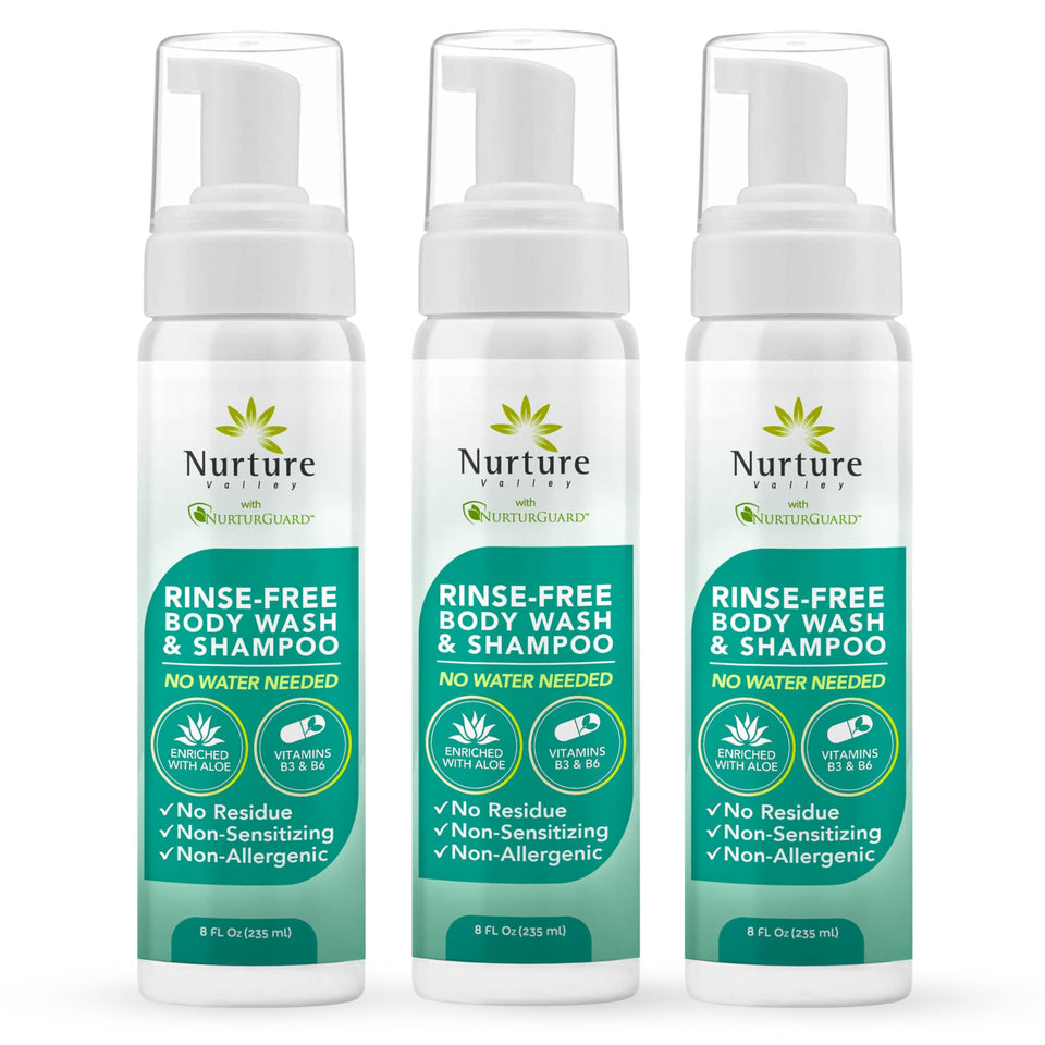 Nurture Valley front bottle showing label and citrus scent benefit