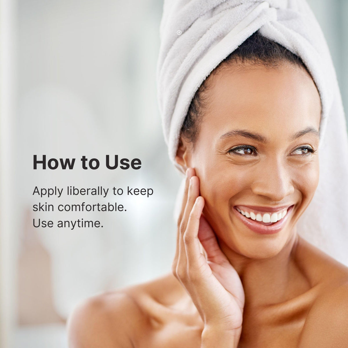 Nu Skin on bathroom shelf among toiletries illustrating travel-ready convenience benefit