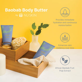 Nu Skin baobab fruit ingredient shot highlighting antioxidant benefits