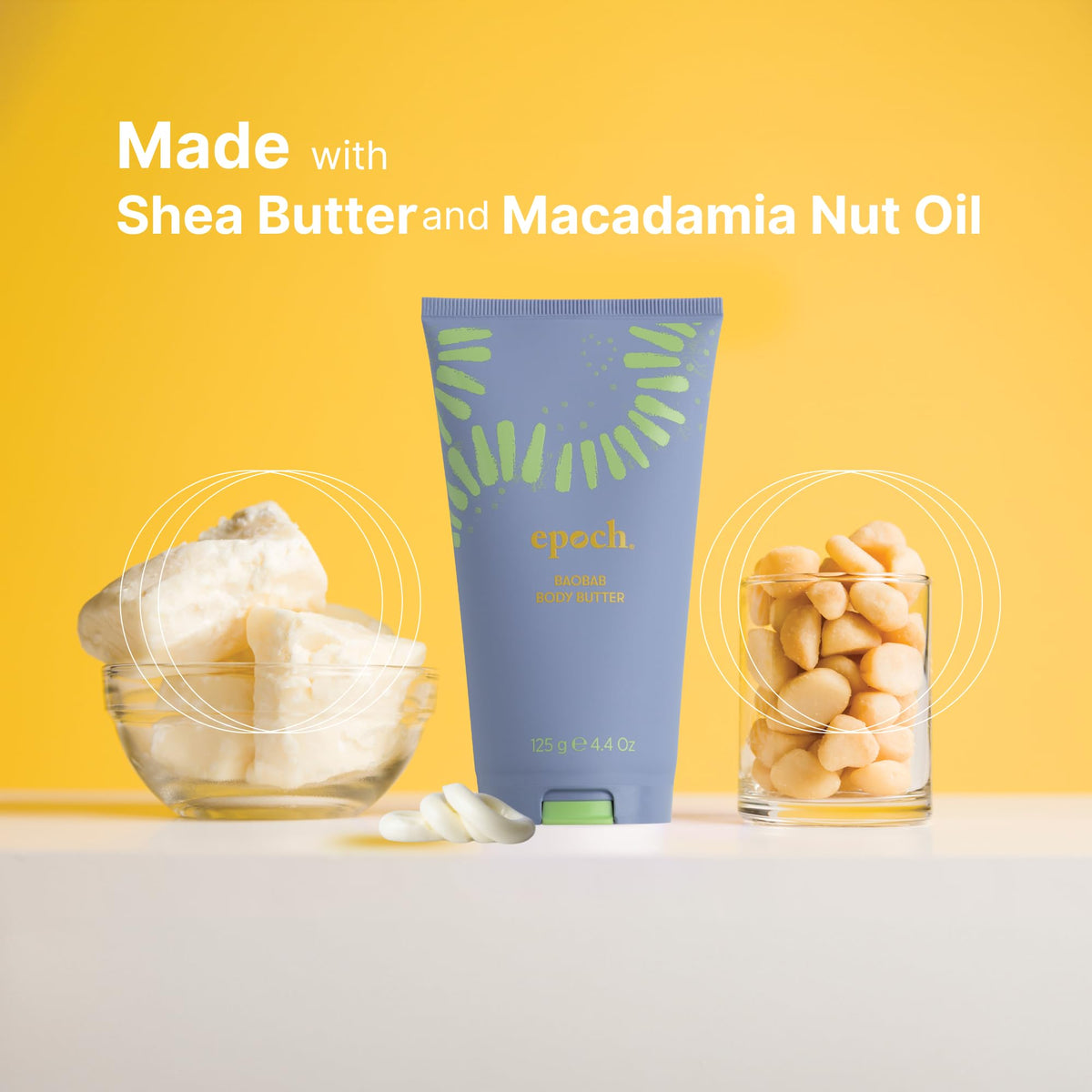 Nu Skin 4.4 oz jar beside everyday items for portable size benefit
