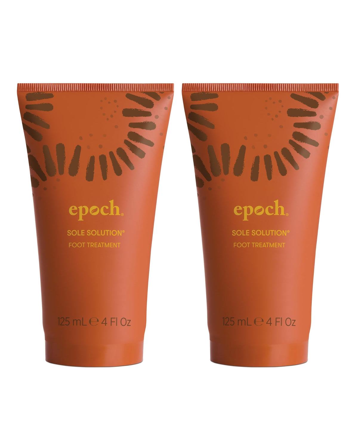 Nu Skin Epoch Sole Solution front tube showing packaging and size benefit