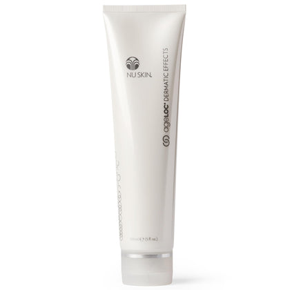 Nu Skin front bottle showing sleek label and size for clear product identification and trust