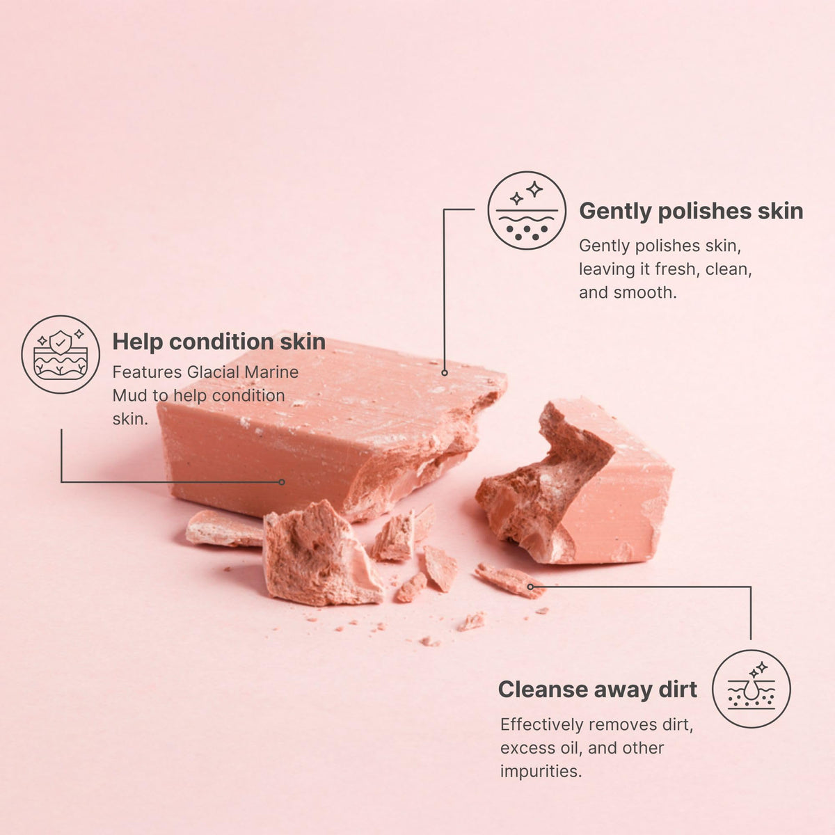 Nu Skin Glacial Marine Mud texture close-up showing mineral-rich conditioning