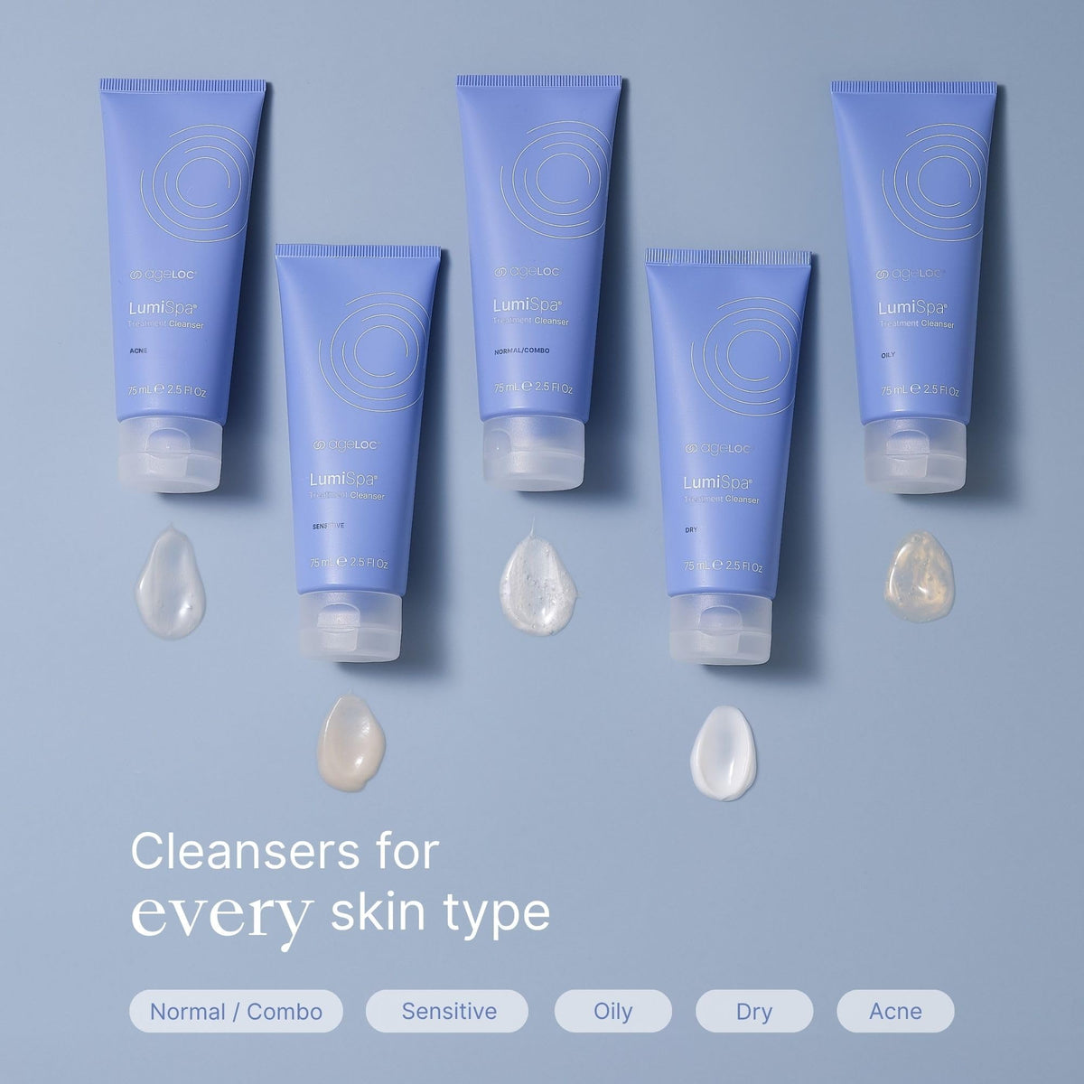 Nu Skin label closeup revealing ageLOC technology and formulation benefits