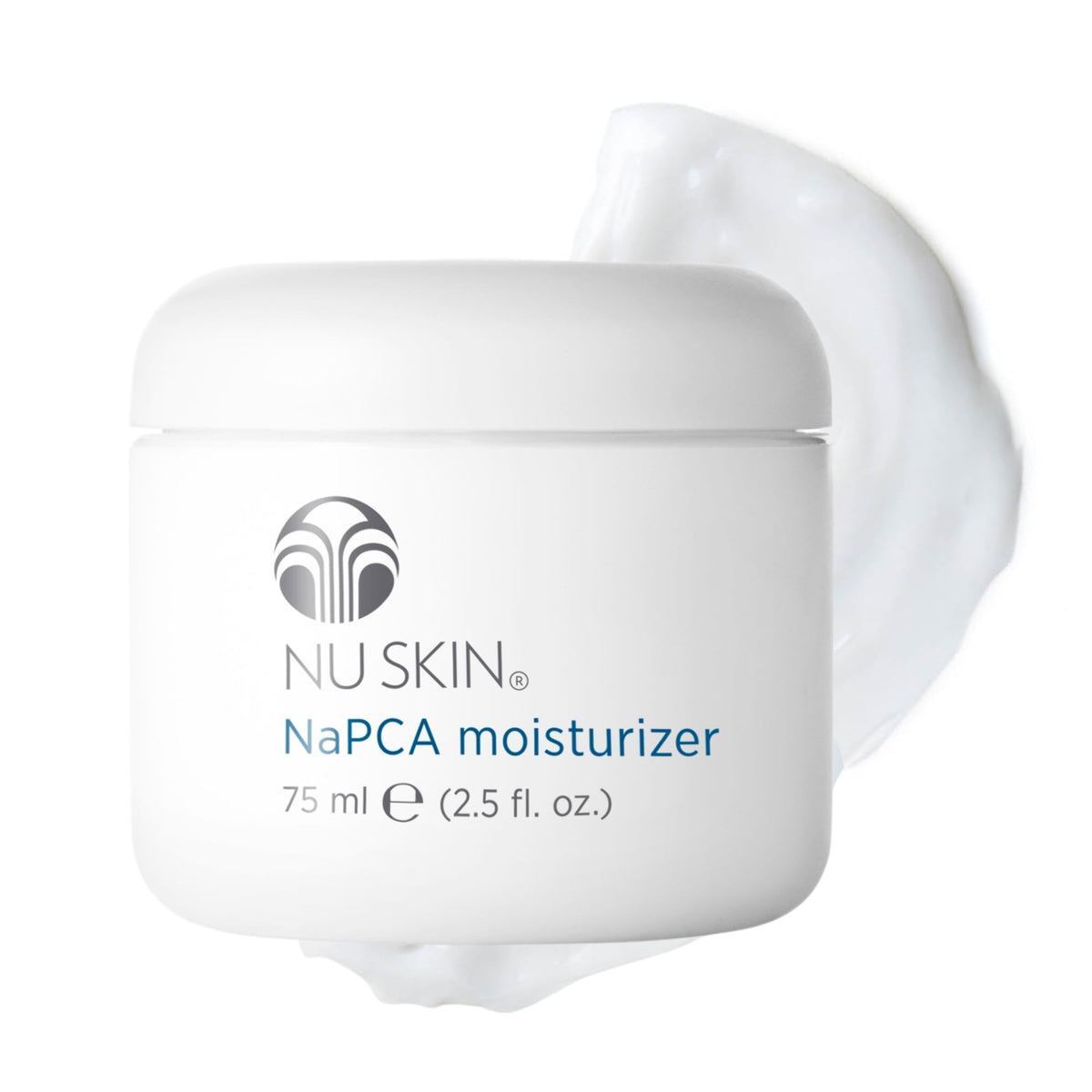 Nu Skin NaPCA Moisturizer front packaging showing product benefit of hydration