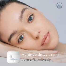 Nu Skin NaPCA Moisturizer on bathroom counter showing daily routine compatibility