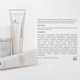 Nu Skin close-up of lotion texture highlighting smooth absorbent finish and lightweight feel