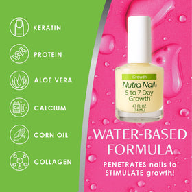 Nutra Nail ingredient label displaying vitamins and protein components