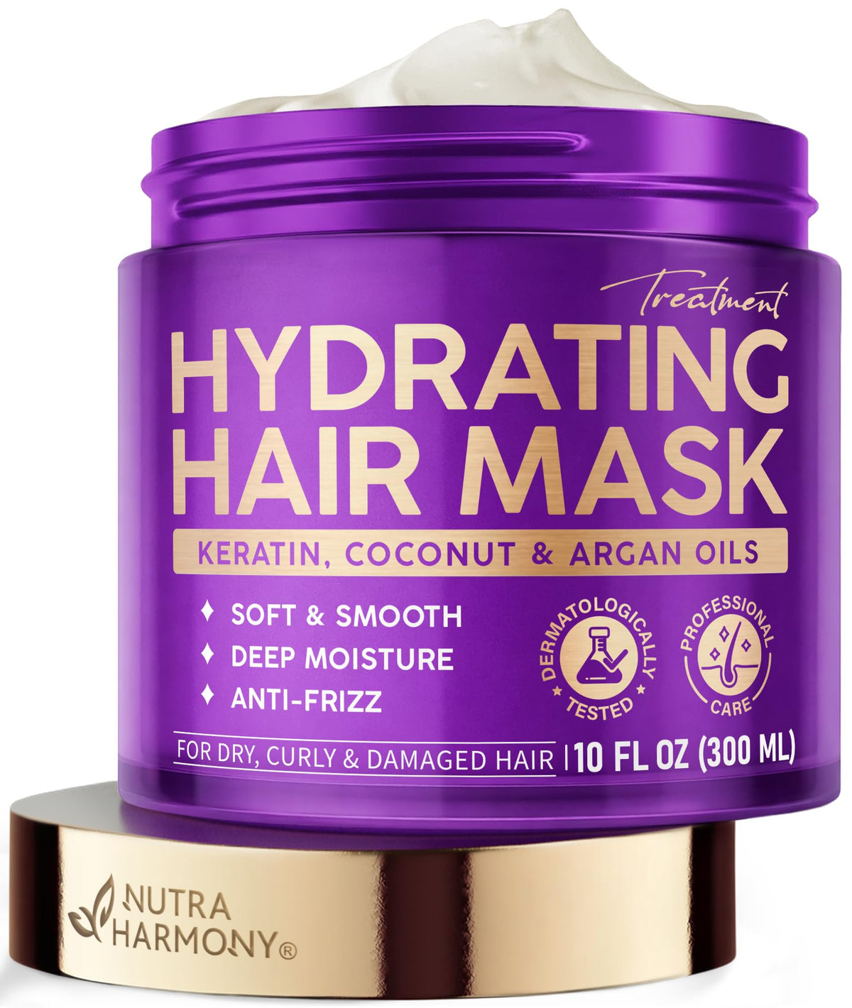 Nutraharmony front jar showing package and brand benefit hydration