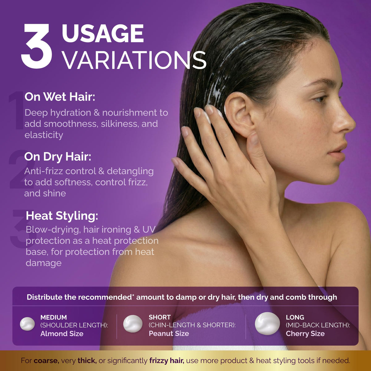 nutraharmony after styling sleek hair showing glossy frizz-free finish