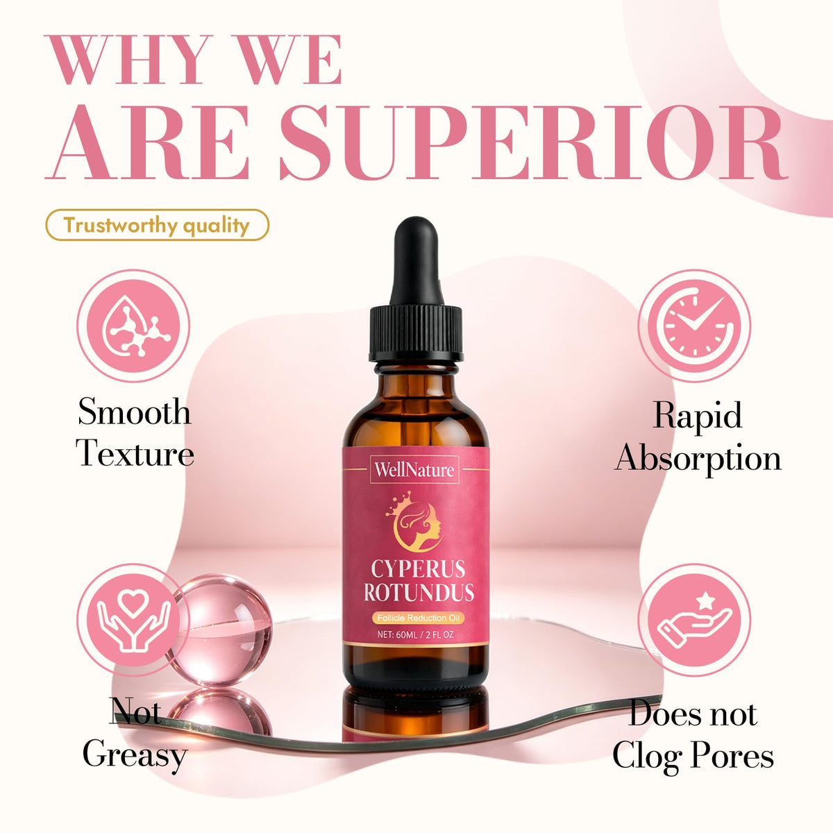 nutramd elixir applied to hand demonstrating easy absorption and gentle moisturizing effect for daily use