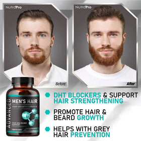 Hand holding NutraPro capsules to show size and recommended serving clarity