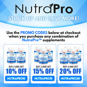 person with painted nails holding NutraPro bottle showing improved nail presentation benefit