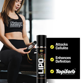 Nutrex Research Lipo-6 applied to stomach demonstrating targeted heat
