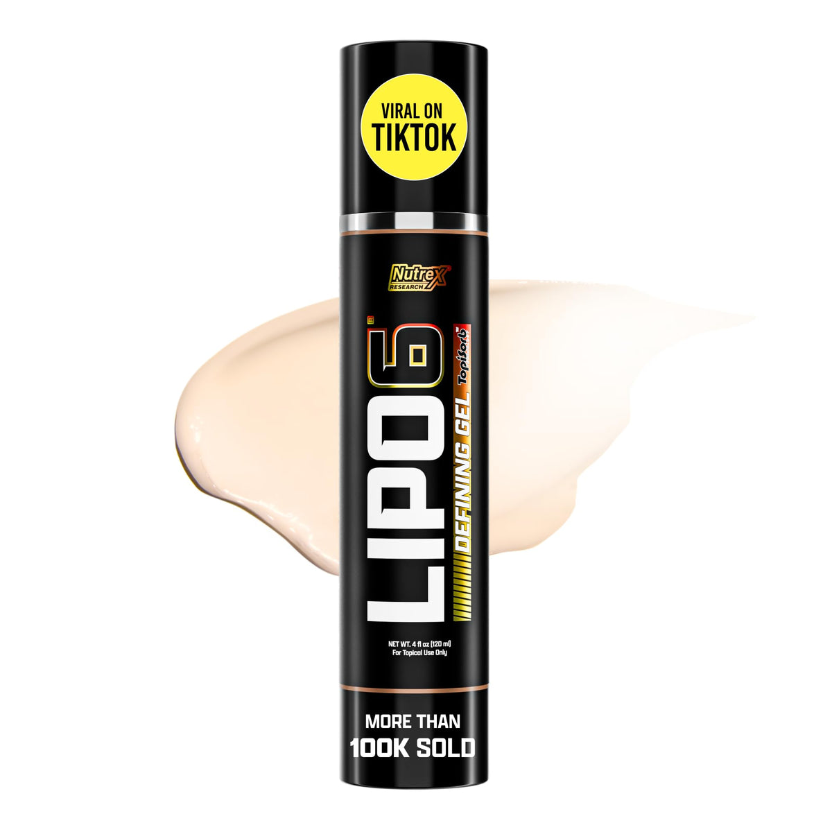 Nutrex Research Lipo-6 front packaging showing product and benefits