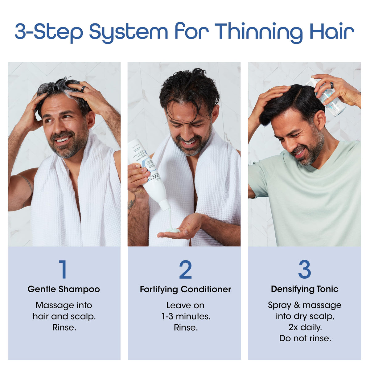 NUTRI-OX conditioner being applied to hair for easy detangling