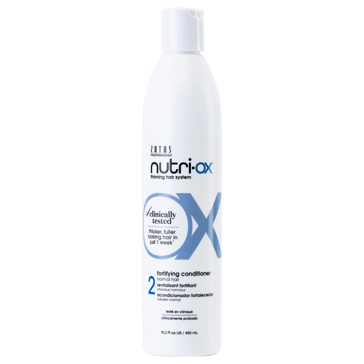 NUTRI-OX front bottle view showing label and calming peppermint