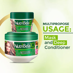 NUTRIBELA10 being scooped into hands to show application and silky spreadability