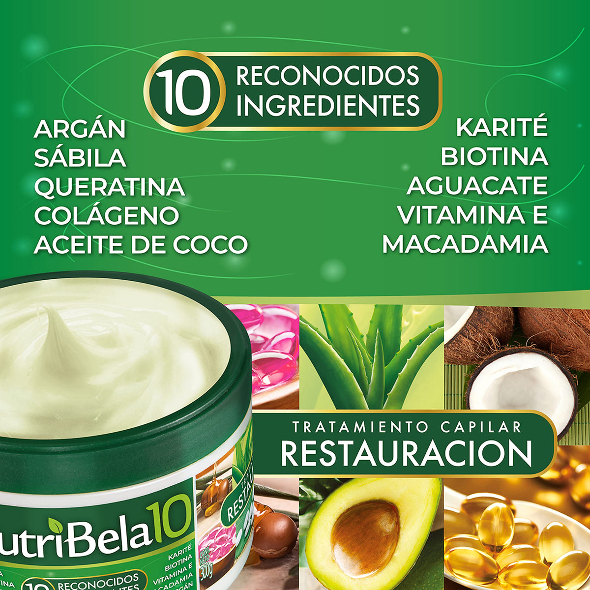 NUTRIBELA10 label close-up focusing on ingredients list for informed ingredient choices