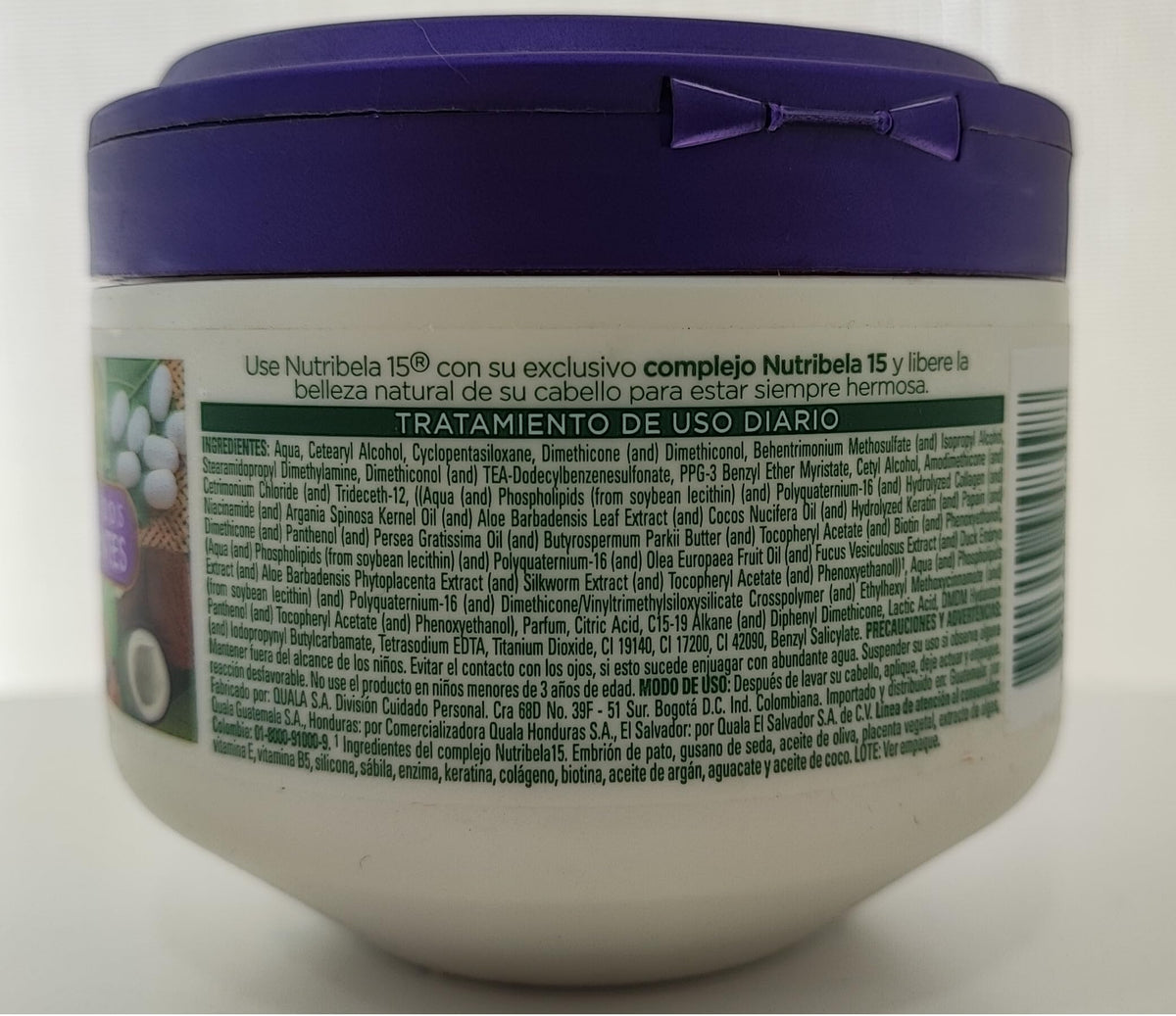 Nutribela15 bottle next to a ruler to show 300ml size for informed purchase decision