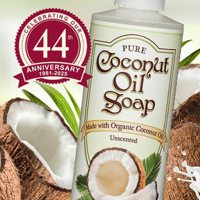 NutriBiotic soap size and ingredient label highlighting organic, vegan benefit