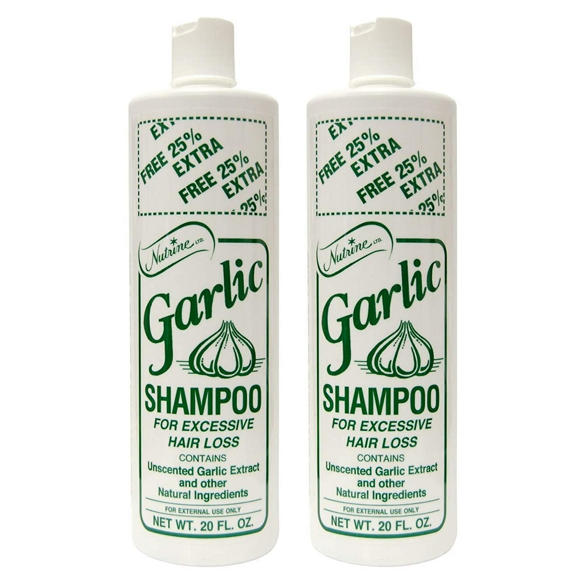 Nutrine front-pack showing two 20 oz bottles, unscented cleansing supply