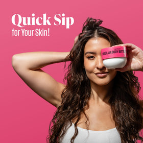 Nutrius applying cream to arm demonstrating fast absorption and softness