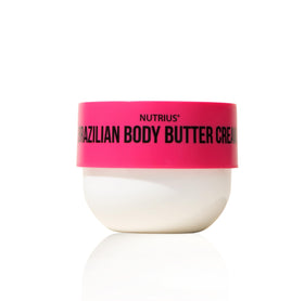 Nutrius front jar showing Berry Bliss packaging and moisturizing benefit