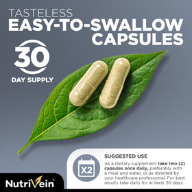 Nutrivein bottle on bathroom counter showing compatibility with daily routine