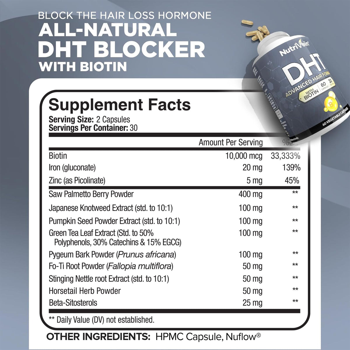 Nutrivein capsules close up highlighting vegan texture and easy swallowing
