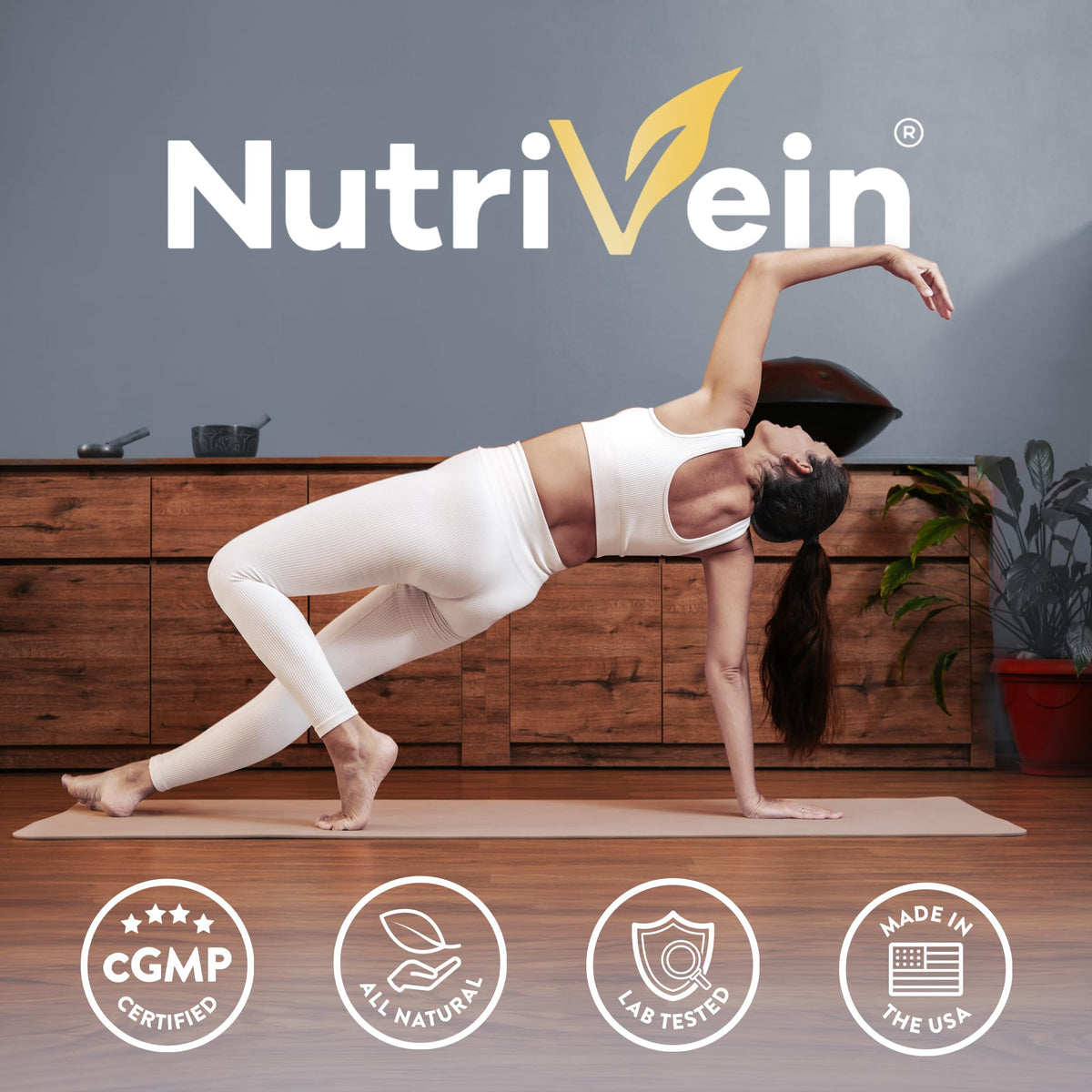 Nutrivein lifestyle shot of man and woman with healthy hair benefit
