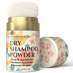 Nuva Botanicals lavender and ginseng visual conveying scent and volumizing benefit