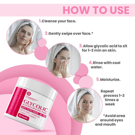 Nuva Botanicals pad being applied in nighttime routine for exfoliation benefit