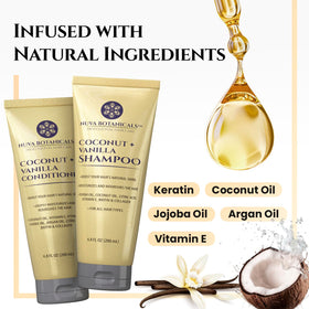 Nuva Botanicals shampoo texture demonstrating creamy lather for gentle cleansing