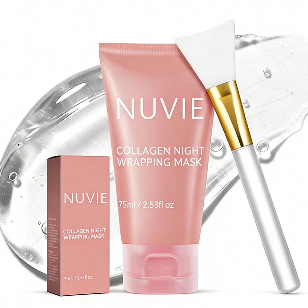 Nuvie front packaging displaying jar and label, clear product benefits