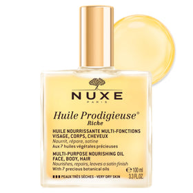 NUXE front glass bottle showing luxurious design and ease of use