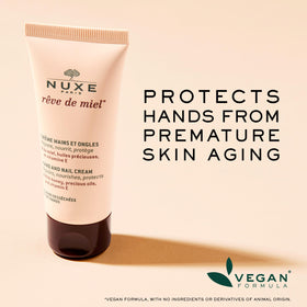 NUXE hand application lifestyle shot showing moisturized hands after use for everyday relief