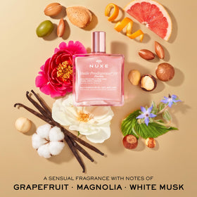 NUXE cap and label detail showing authentic branding and ingredient confidence
