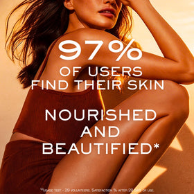 NUXE oil pouring to reveal lightweight dry texture and quick absorption benefit